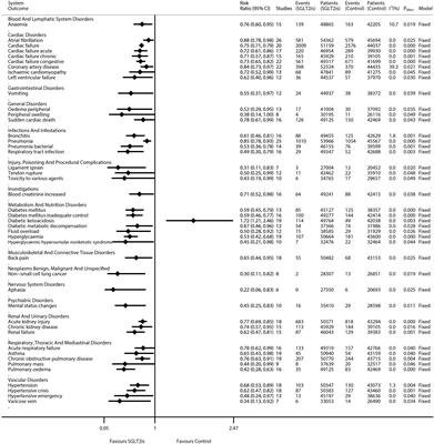 A comprehensive meta-analysis on safety outcomes reveals the novel potentials of SGLT2is, especially preventing respiratory diseases